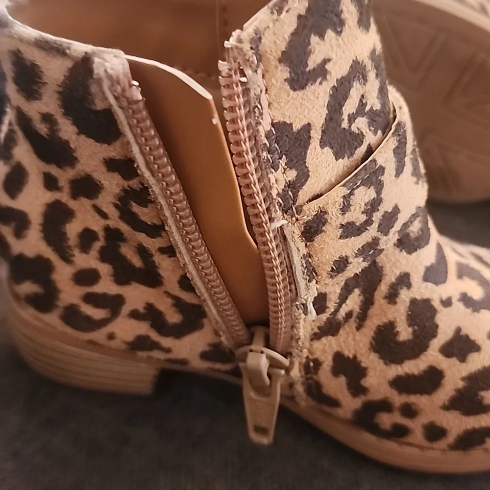 Lily & Dan Toddlers leopard Ankle Boots